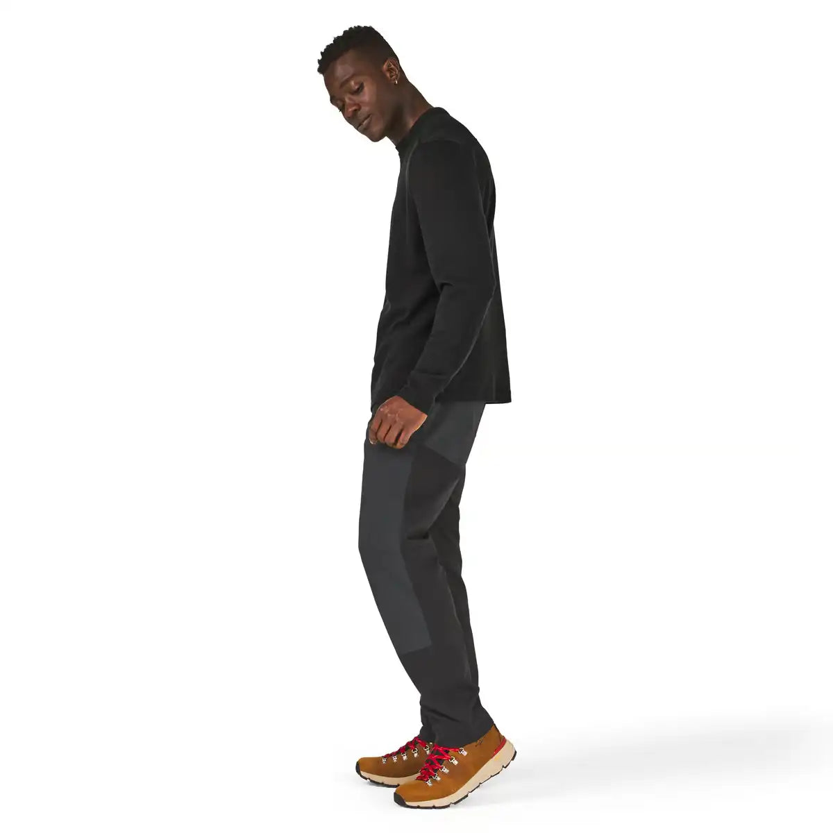 Santiam Waffle LS Tee Black - M - Image 2