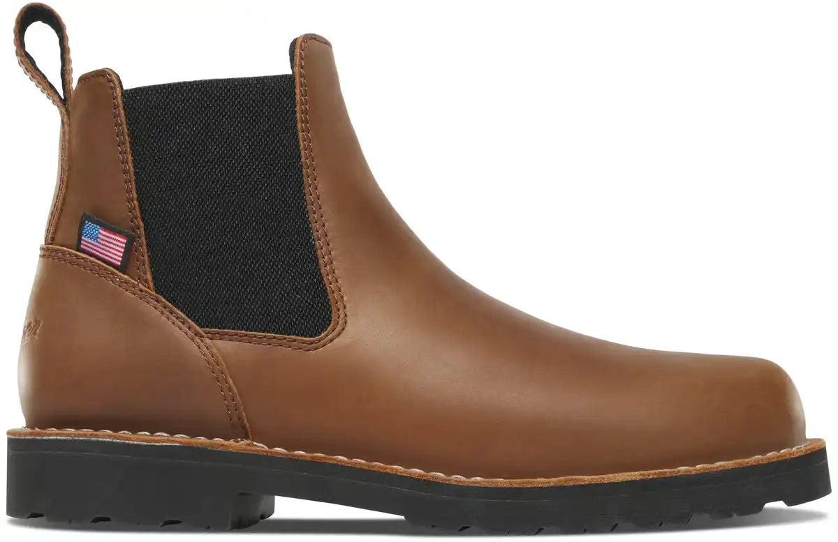 Bull Run Chelsea 6 Tobacco Black Heel