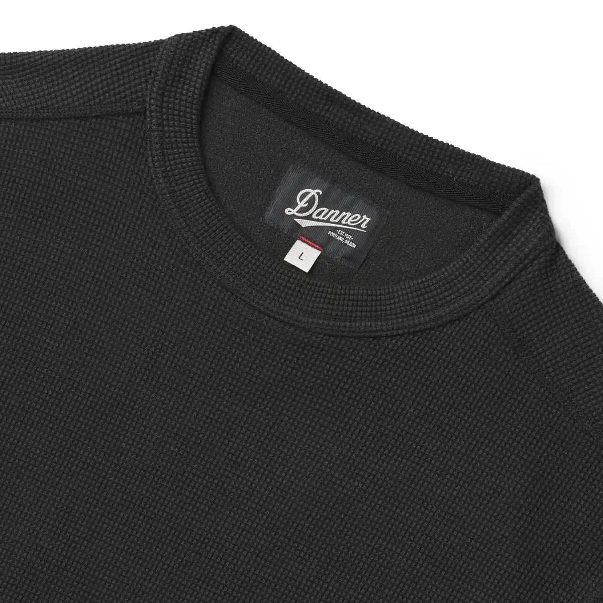 Santiam Waffle LS Tee Black - M - Image 5